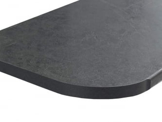 Столешница ПФР2 17.150 Черный (левая радиусная) 1500 мм