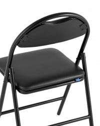 Стул складной Hagen экокожа Черный
