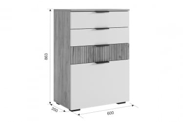 Гостиная ГК03Бери дуб крафт золотой/графит