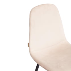 Мягкий стул BREEZE (mod. JSC-58) Велюр/металл , 44 х 53 х 86 см, beige (бежевый) HLR2 / черный