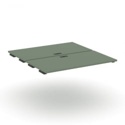 Двойной стол-приставка к двум опорным тумбам/шкафам CONCEPT CN.DSPR-007 Кобо Антрацит