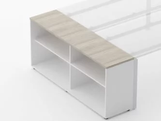 Тумба открытая Deka 9.01.165 Дуб Сантана светлый/Белый