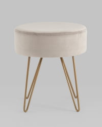 Пуф Спейси велюр Светло-серый