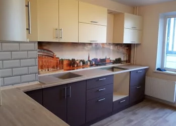 Глянцевый фартук (КОМПОЗИТ) KM 23