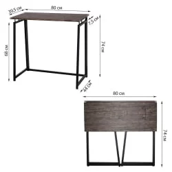 Стол для школьника BRABIX LOFT CD-001 Мореный дуб