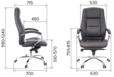 Кресло руководителя Everprof Kron M Кожа Бежевый