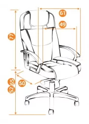 Кресло руководителя Bergamo (бежевый 36-34)