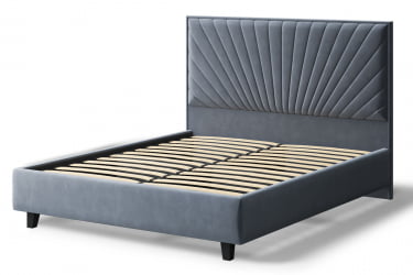 Кровать Леона, 2000x1600мм, серый