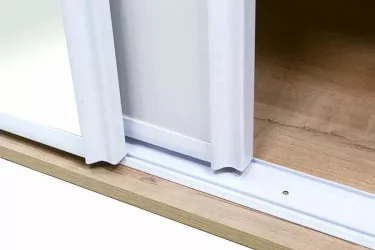 Шкаф-купе с фотопечатью Хаски 23 Дуб Ирландский Белый