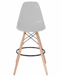 Стул барный ДОБРИН ДСВ БАР Светло-серый ГР-01 / DOBRIN DSW BAR GR-01