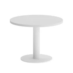 Стол журнальный круглый HOME OFFICE VR.SP-5-60.1G Белый/Белый металл