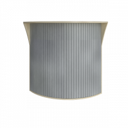 Стойка угловая (радиусный элемент - ролета) Riva А.РС-5.5 Клен