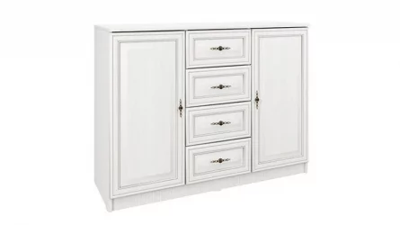 Комод Габриэлла 06.65 Вудлайн кремовый Аруша венге