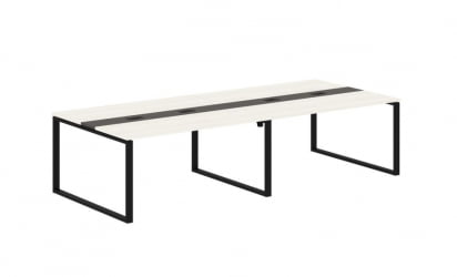 Переговорный стол EDIS EQCT 3114 Ясень Траун Мокко Черный