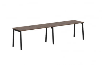 Бенч-система ЕДИС ЕЛВСТ 3167 Дуб Денвер темный Черный / EDIS ELWST