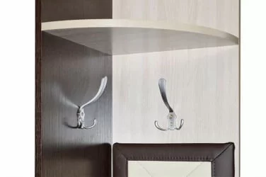 Вешалка угловая Ольга 8 Ясень шимо светлый Венге