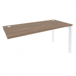 Стол-приставка на П-образном м/к к опорным элементам ОНИКС О.МП-СПР-4.7 Дуб Аризона/Белый / ONIX O.MP-SPR-4.7