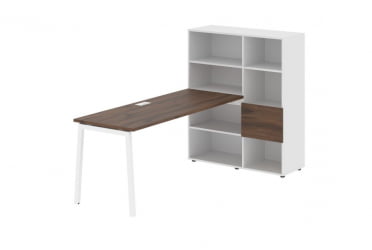 Рабочая станция EDIS ELRST 1117 Дуб Денвер темный Белый Белый