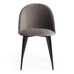 Стул MONRO (mod. 710) ткань/металл, 56х51х80 см, высота до сиденья 47 см, серый barkhat 26/черный