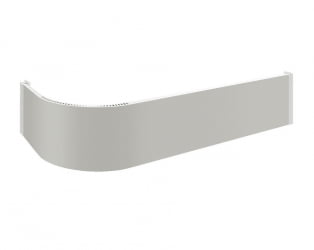 Радиусный цоколь ЦПР 02.100 Светло-серый 1 м