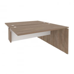 Стол-приставка двойной к опорным элементам ОНИКС О.Д.СПР-3.8 Дуб Аризона/Белый / ONIX O.D.SPR-3.8