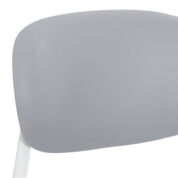 Стул ADORE (mod. XRB-1025) пластик, серый / белый (grey / white), 41 х 53 х 81,5 см