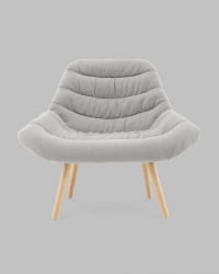 Кресло Олби Страйпс светло-серый