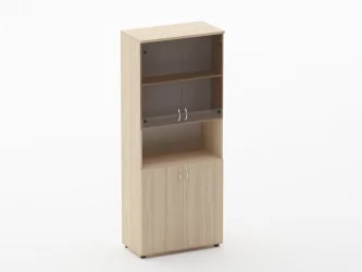 Шкаф высокий со стеклом и нишей Twin 16.16.161 Туя