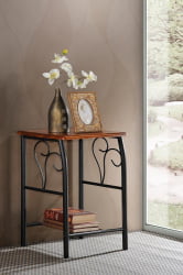 Тумба прикроватная PICCOLO Черный/красный дуб