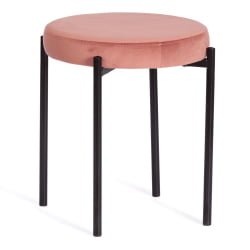 Кухонный стул REVO (mod. 7034) ткань/металл, 44 х 44 х 47 см, коралловый barkhat 15 /черный