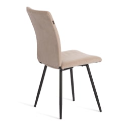 Стул обеденный Monte Carlo флок , 50х55х93, бежевый/черный, 7
