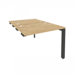 Стол-приставка двойной на П-образном м/к к опорным элем. ONIX O.MP-D.SPR-1.7 Тиквуд Светлый/Антрацит