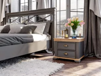 Спальный гарнитур Амели №12 Оникс серый