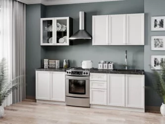 Шкаф кухонный 800 Джулия ЛД 284.360.000.064 Черный Белый