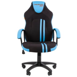 Кресло геймерское CHAIRMAN GAME 26 NEW Черный-голубой