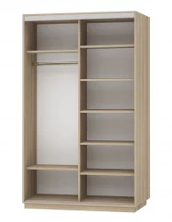 Шкаф-купе двухдверный Экспресс Дуо 1400х2400h Лондон/Ясень шимо светлый