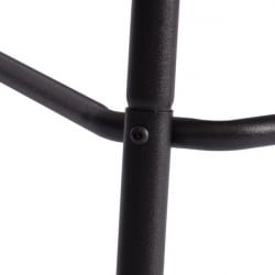 Барный стул Medeo/Медео экокожа , черный, 45х56х113 см