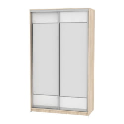 Шкаф-купе B-220х135х60-3(ДСС-Белый-D8D8)