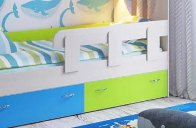 Бортик к кроватке Юниор дуб молочный