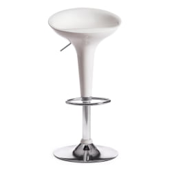Стул барный NAIL (mod. KY801) металл/пластик, 42*44*67-88 см, белый/хром