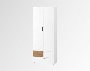 Шкаф для одежды с полками и штангой (лев/прав) Джерси 601.17