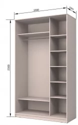 Шкаф-купе Хит-23-12-77 Лондон Ясень шимо светлый