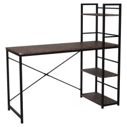 Стол на металлокаркасе BRABIX LOFT CD-005 Мореный дуб