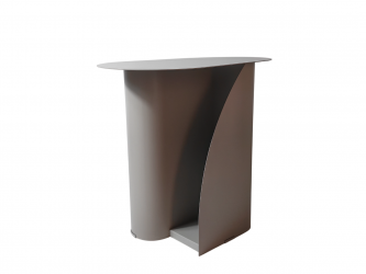 Журнальный столик Yvaine металл темно-серый