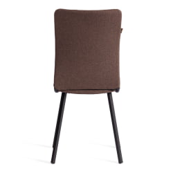 Стул обеденный La Rousse (2 шт. в упаковке) NEW, ткань рогожка, коричневый/черный, 3М7-147, 45х55х93 см