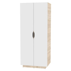 Шкаф распашный Аврора(Х28)1872х801х540(ДСС-Белый) / Аврора(H28)1872х801х540(ДСС-Белый)