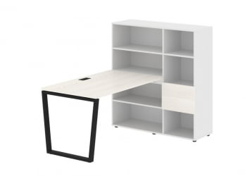 Рабочая станция EDIS EVRST 1213 Ясень Траун Черный Белый