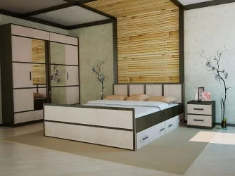 Шкаф двухдверный Сакура 07