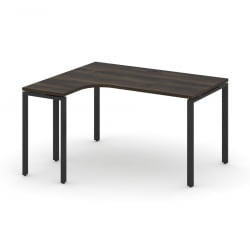 Стол эргономичный левый CОНCЕПТ CН.ОСА-002(Л) Дуб Мали Черный / CONCEPT CN.OSA-002(L)