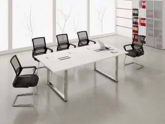 Стол рабочий, прямолинейный GLOSS LINE НСР-О.008.1 Белый Премиум